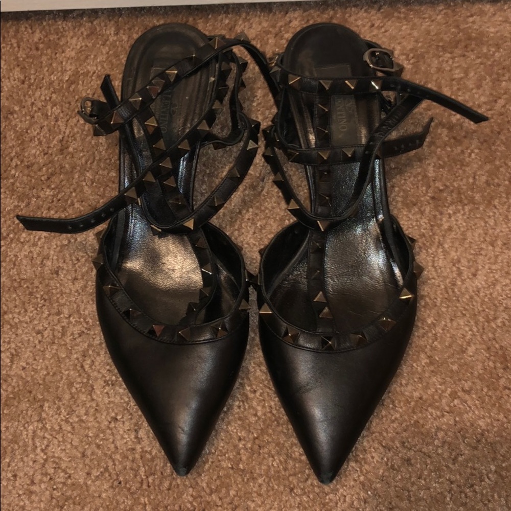 Valentino rock stud kitten heels size 39